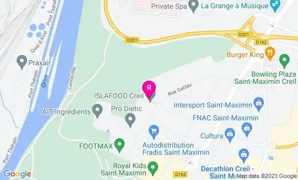 Localisation Restaurant  O