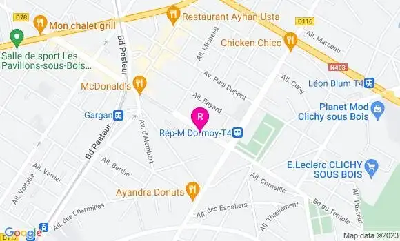 Localisation Restaurant  Monument 18 20