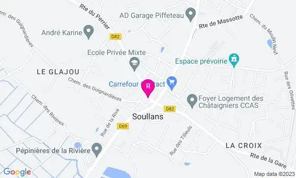 Localisation Restaurant  Resto T