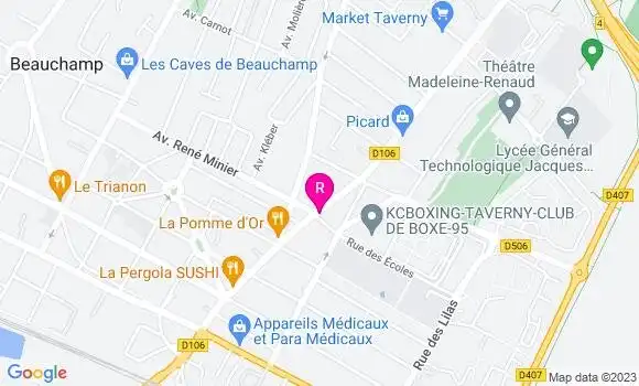 Localisation Pizzeria Beno Time