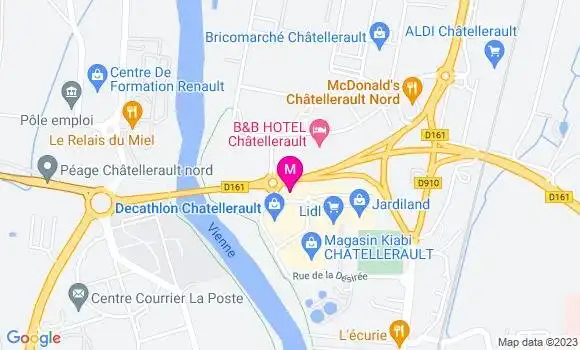 Localisation Restaurant Grill Courtepaille