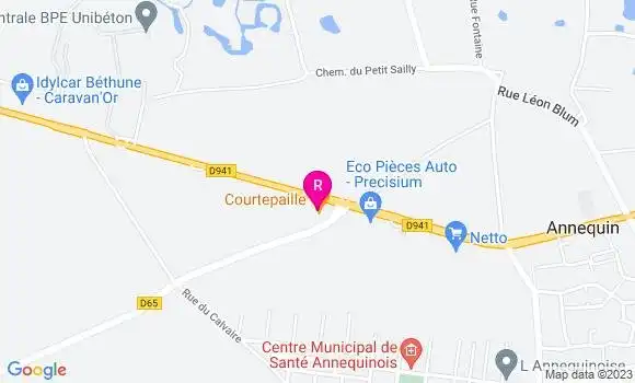 Localisation Restaurant Grill Courtepaille