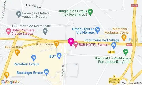 Localisation Restaurant Grill Courtepaille