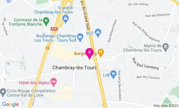 Localisation Restaurant Grill Courtepaille