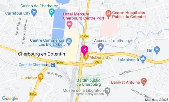 Localisation Restaurant Grill Courtepaille