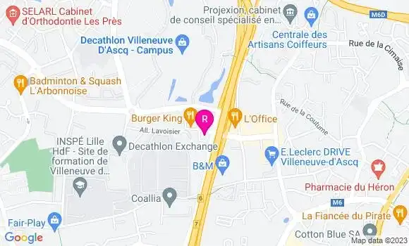 Localisation Restaurant Grill Courtepaille
