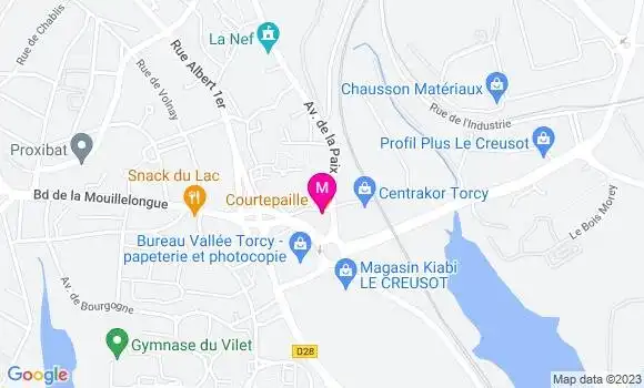 Localisation Restaurant Grill Courtepaille