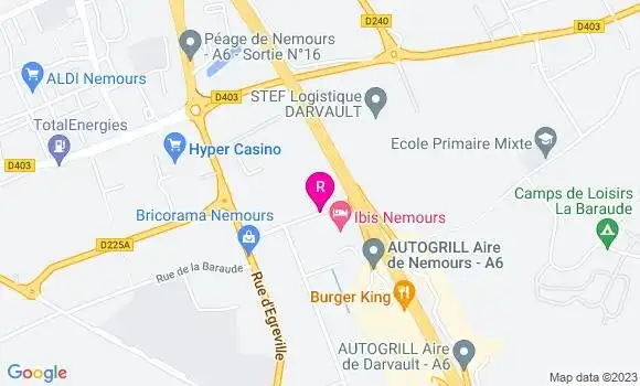 Localisation Restaurant Grill Courtepaille