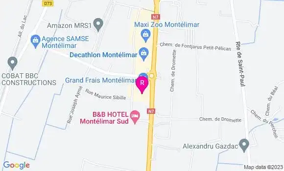 Localisation Restaurant Grill Courtepaille