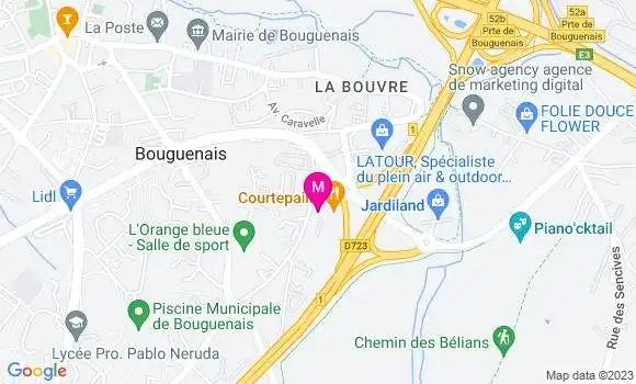 Localisation Restaurant Grill Courtepaille