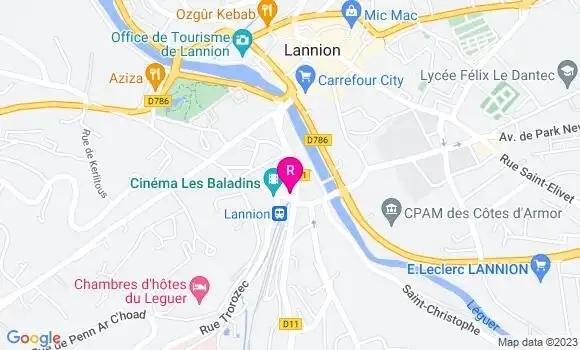 Localisation Crêperie La Krampouzerie