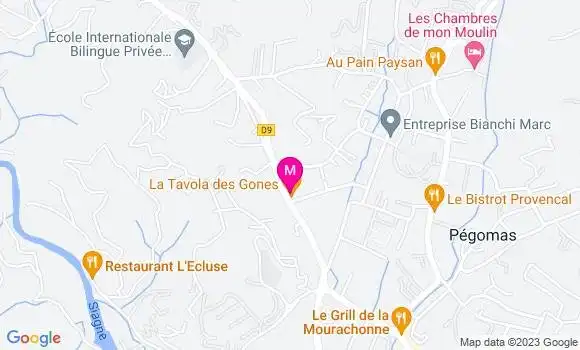 Localisation Restaurant  La Tavola des Gones