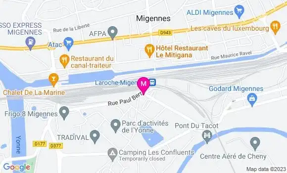 Localisation Restaurant Hôtel Le Terminus