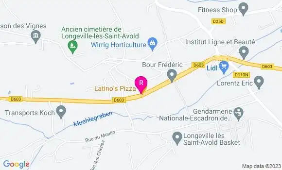 Localisation Pizzeria Latino