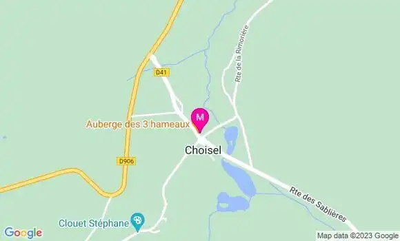 Localisation Auberge des 3 Hameaux