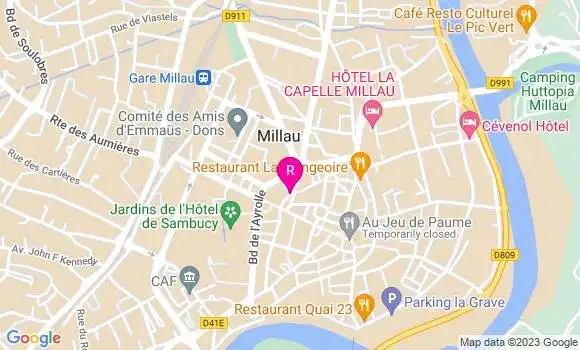 Localisation Restaurant  La Table Aveyronnaise
