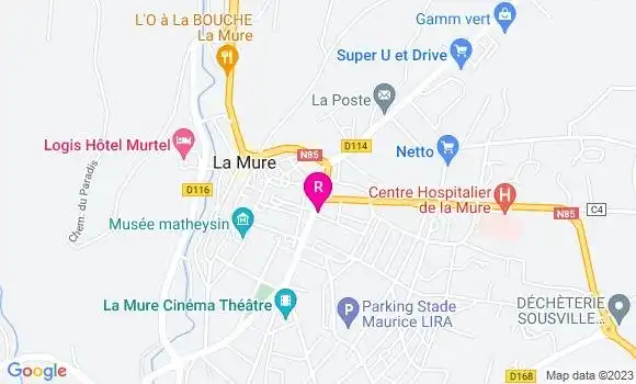 Localisation Restaurant  La P