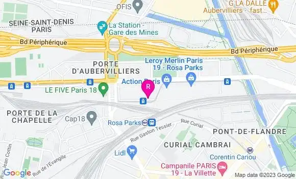 Localisation Restaurant  Rosa Parks