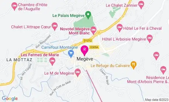 Localisation Restaurant  Le Café Megève