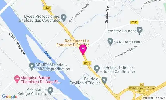 Localisation Restaurant  La Fontaine d