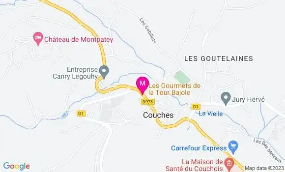 Localisation Restaurant  Les Gourmets de la Tour Bajole