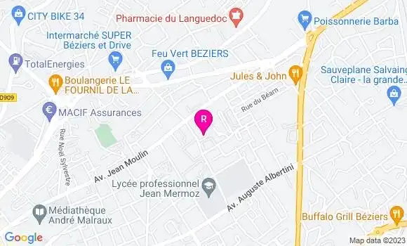 Localisation Brasserie Le Carré