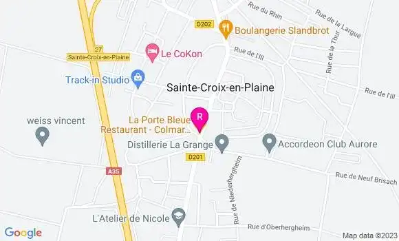 Localisation Restaurant  La Porte Bleue