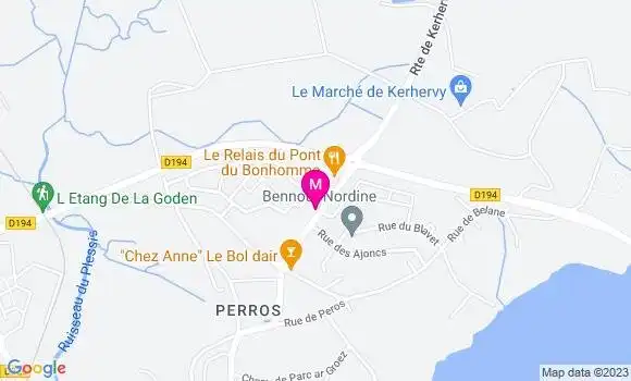 Localisation Restaurant  Le Relais du Pont du Bonhomme