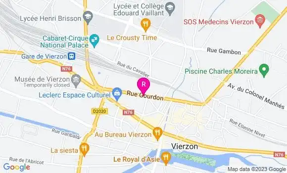 Localisation Restaurant Bar Le Chateaubriand