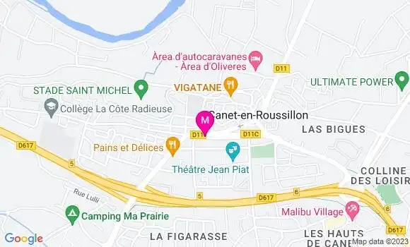 Localisation Restaurant Marocain Taj