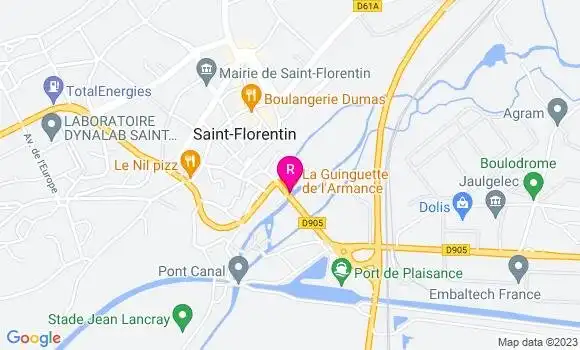 Localisation Restaurant  La Guinguette de l