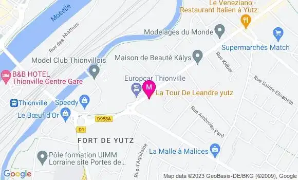 Localisation Restaurant  La Tour de Leandre
