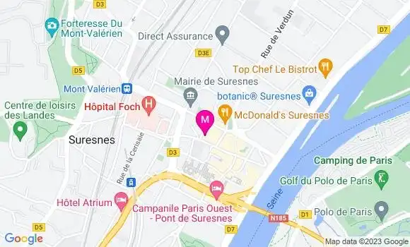 Localisation Restaurant  Les Fous de la Quille