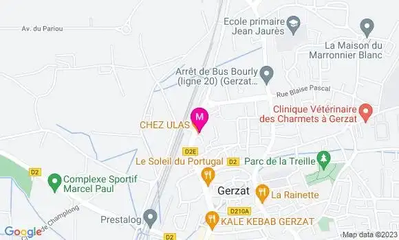 Localisation Restaurant Turc Chez Ulas