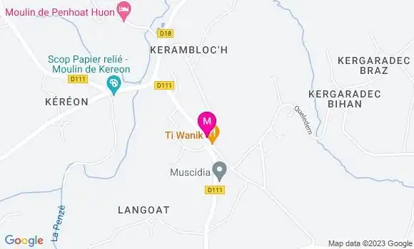 Localisation Pizzeria Ti Wanik