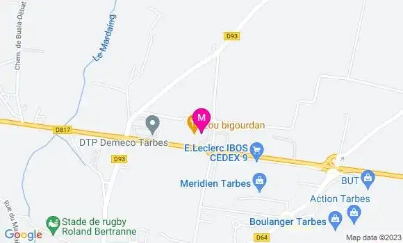 Localisation Restaurant  Lou Bigourdan