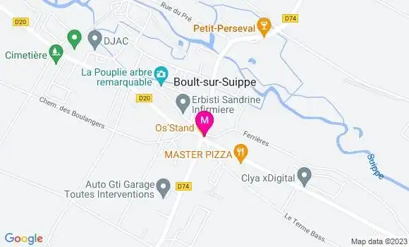 Localisation Restaurant Bar Os