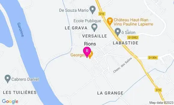Localisation Restaurant  Georges
