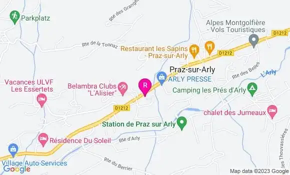 Localisation Restaurant  Le Pralin