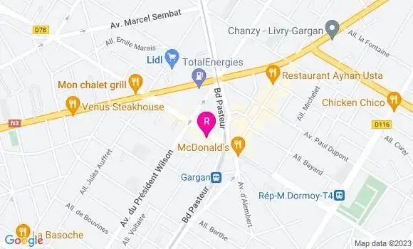Localisation Restaurant  Chez Mamie