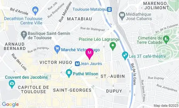 Localisation Restaurant Mexicain La Taqueria Toulouse