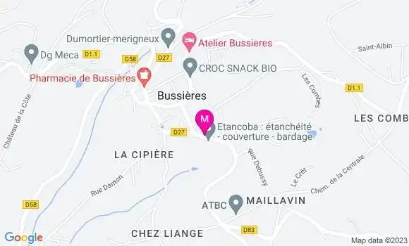 Localisation Restaurant  Aux P