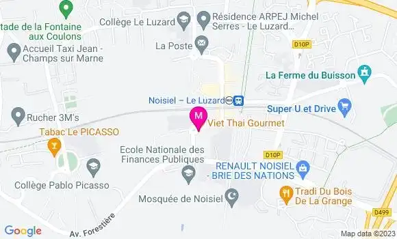 Localisation Restaurant Thaï Viet Thai Gourmet