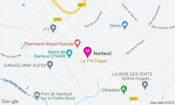 Localisation Restaurant  Le P