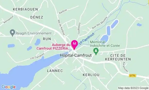 Localisation Auberge du Camfrout