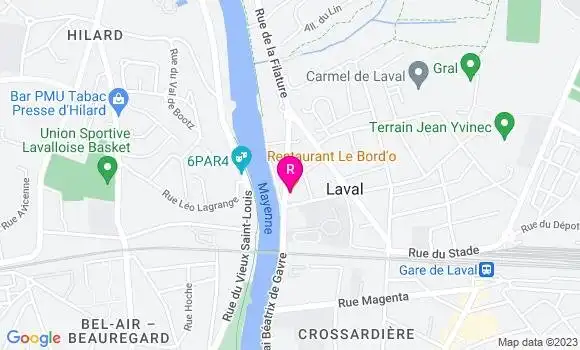 Localisation Restaurant  Le Bord