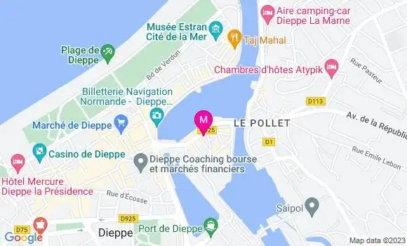 Localisation Restaurant  Le Jehan Ango