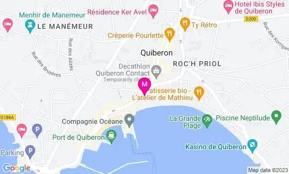 Localisation Crêperie Les Baigneuses