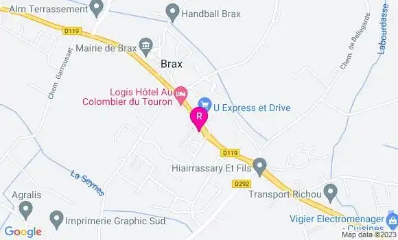 Localisation Restaurant  La Claie des Vergers