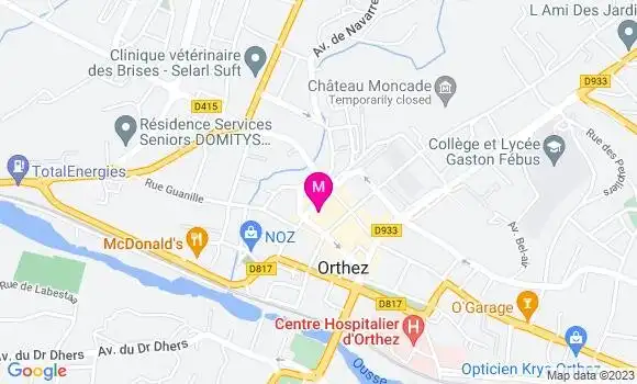 Localisation Restaurant  Les Piétonnes
